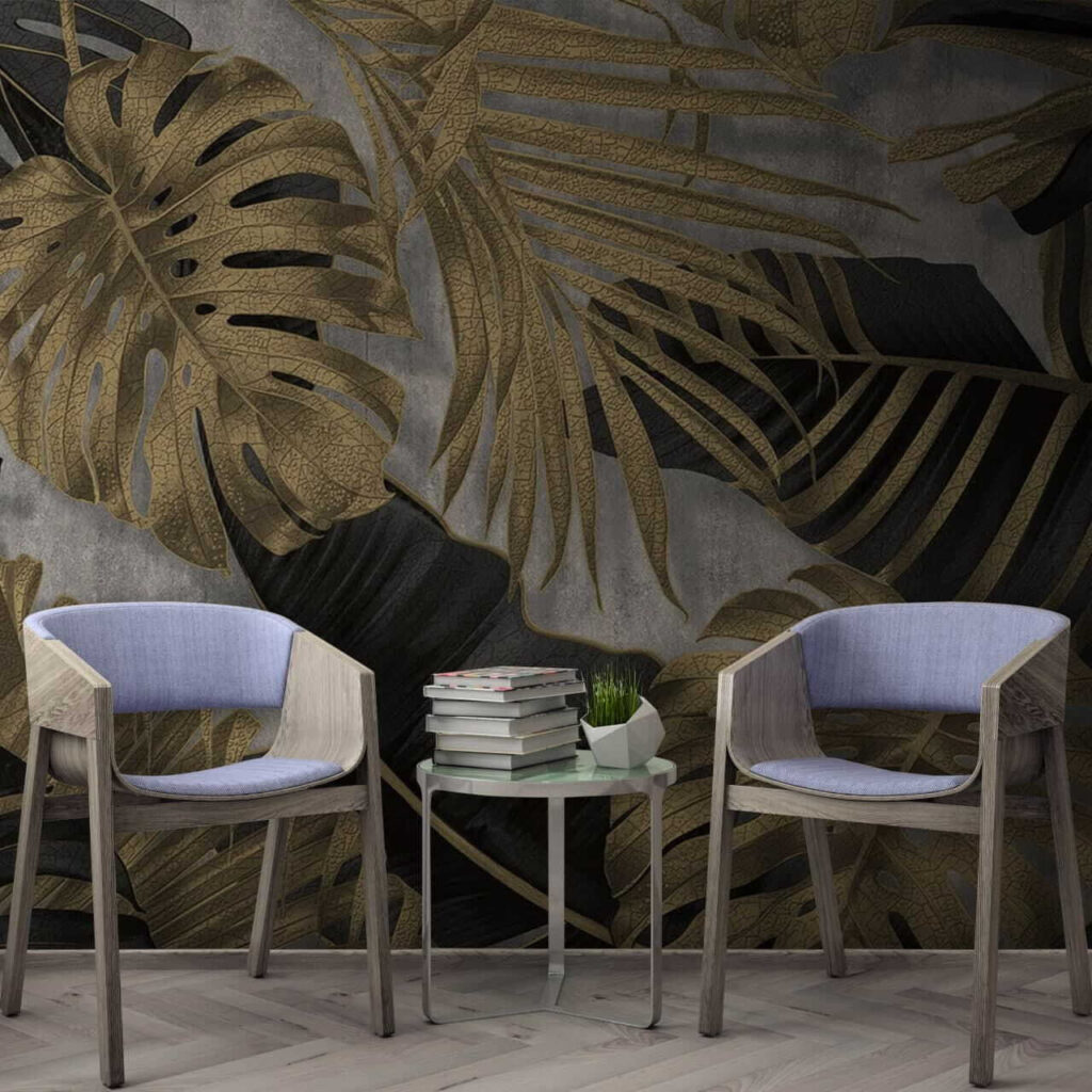 u53280piw1 1024x1024 - Elegant tropisch gebladerte op een gestructureerde achtergrond - tegory