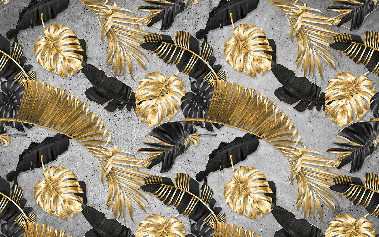 u53280p - Elegant tropisch gebladerte op een gestructureerde achtergrond - tegory