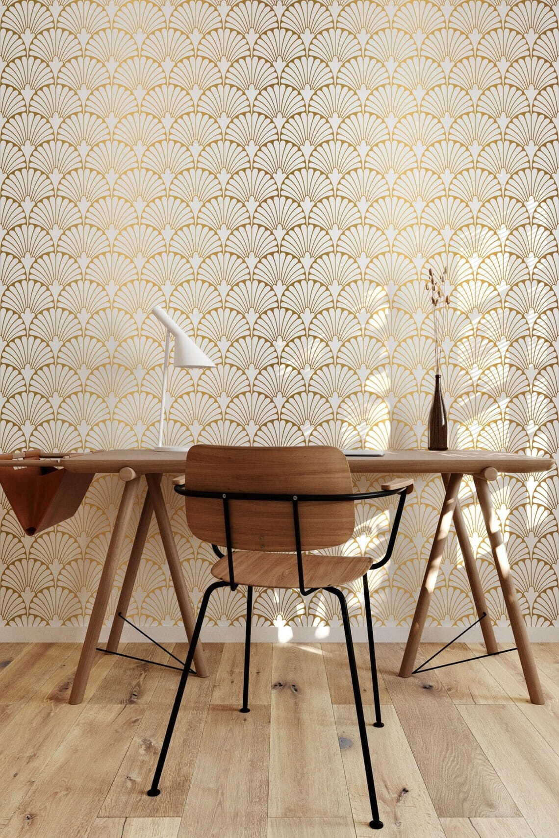 Elegant pattern in warm yellow tones