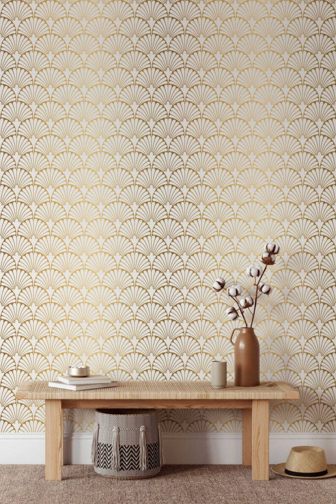 Elegant pattern in warm yellow tones Elegant pattern in warm yellow tones