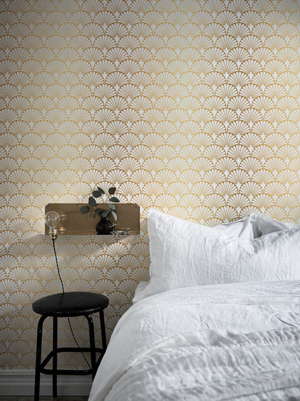 Elegant pattern in warm yellow tones Elegant pattern in warm yellow tones