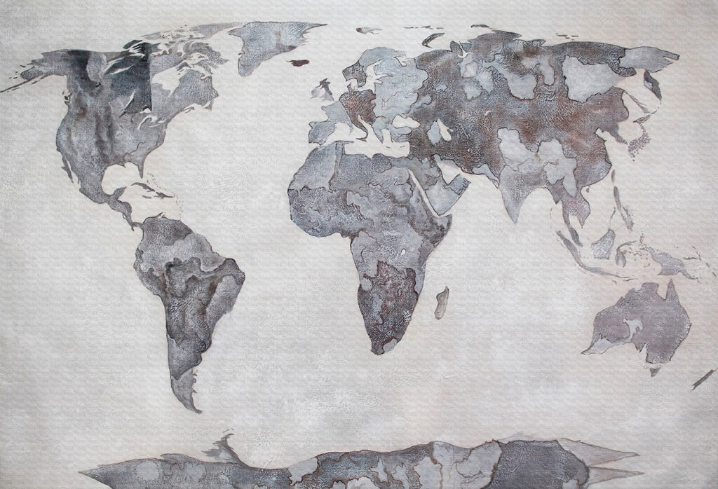 Kaart van de wereld Kaart van de wereld