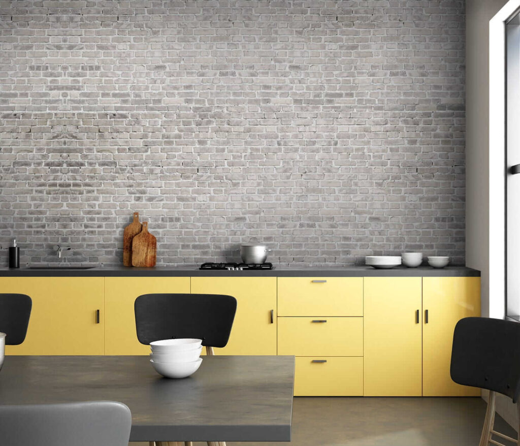 White brick wall with grey bricks White brick wall with grey bricks