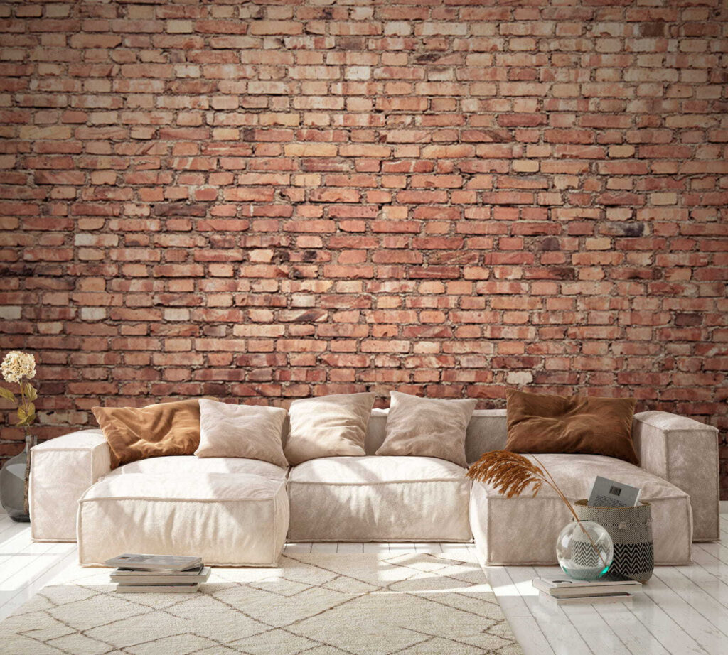 Brick wall with multiple rows of bricks Brick wall with multiple rows of bricks