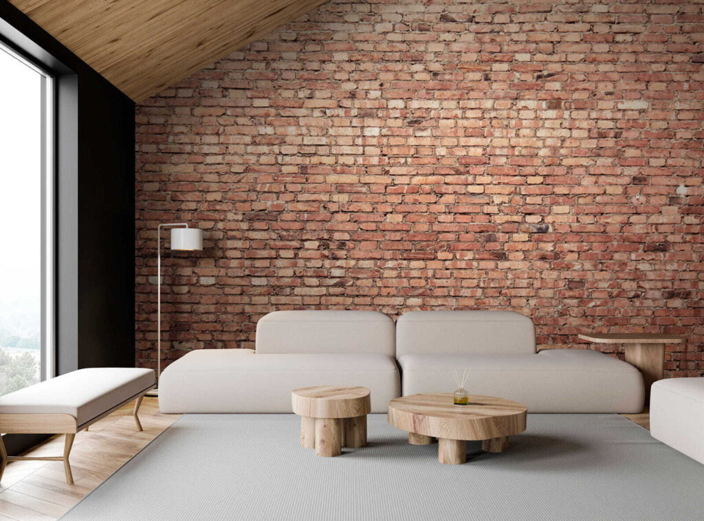 Brick wall with multiple rows of bricks Brick wall with multiple rows of bricks