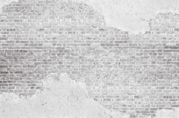 Witte bakstenen muur met een witte vlek Witte bakstenen muur met een witte vlek