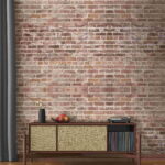 Fotobehang Bakstenen muur met veel bakstenen