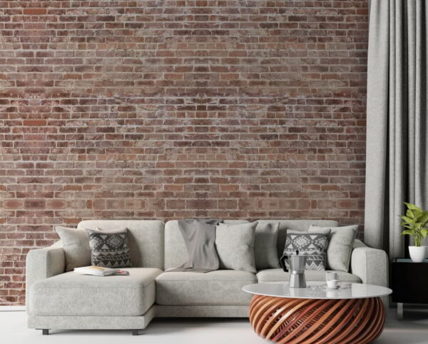 Bakstenen muur met veel bakstenen Bakstenen muur met veel bakstenen