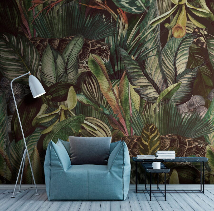 Patroon van tropische planten