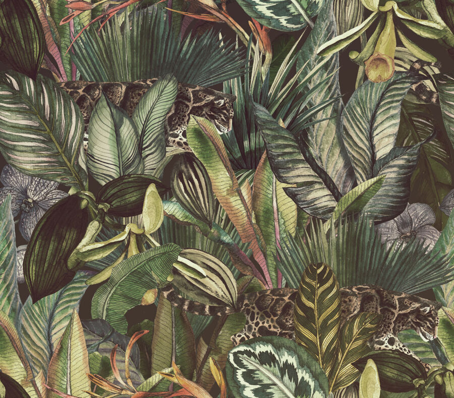 Patroon van tropische planten