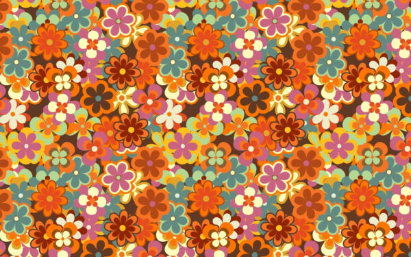 Groep kleurrijke bloemen Groep kleurrijke bloemen