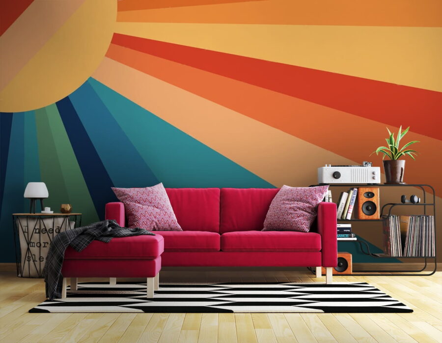Zon met vele kleuren Zon met vele kleuren