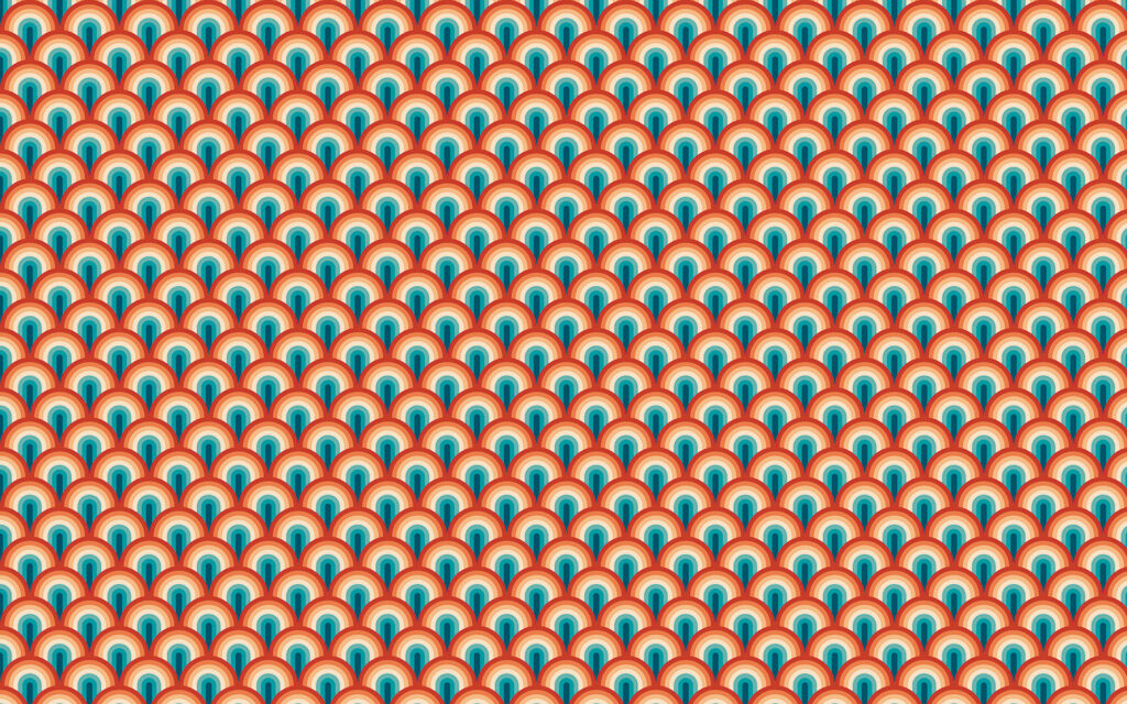 Patroon van rode en blauwe cirkels Patroon van rode en blauwe cirkels