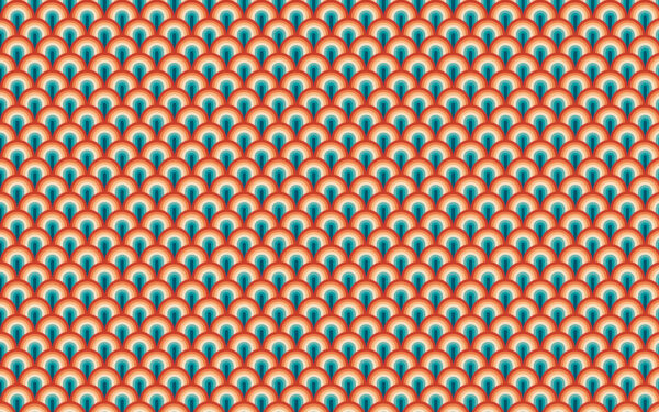 Patroon van rode en blauwe cirkels Patroon van rode en blauwe cirkels