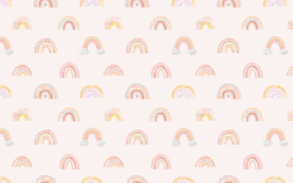Patroon van regenbogen op een witte achtergrond Patroon van regenbogen op een witte achtergrond