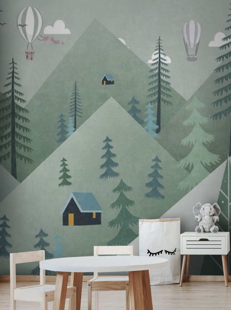 Landschap met bomen en heteluchtballonnen u51241pir1m 764x1024 - Landschap met bomen en heteluchtballonnen - tegory