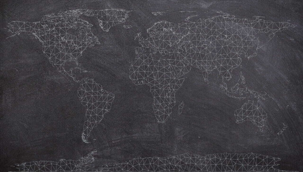Kaart van de wereld Kaart van de wereld