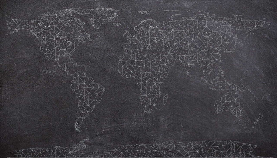 Kaart van de wereld