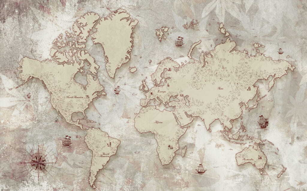 Kaart van de wereld Kaart van de wereld