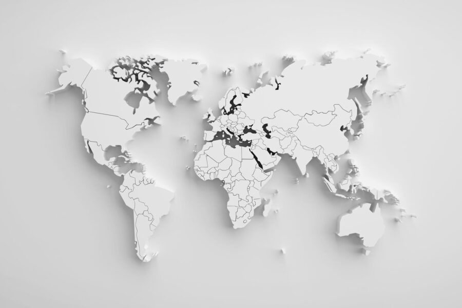 Kaart van de wereld