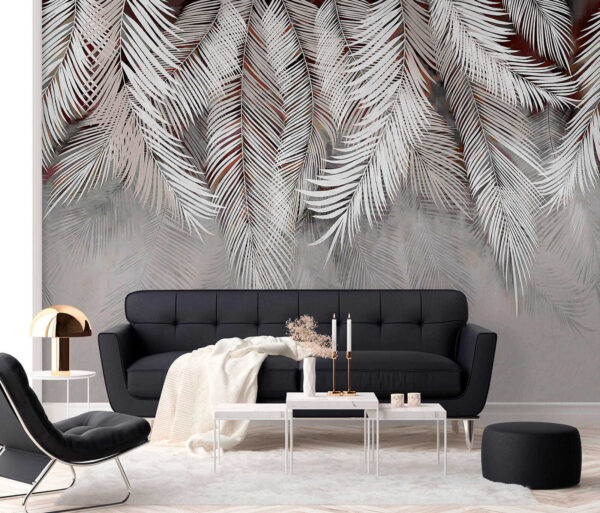 White feather on a gray surface White feather on a gray surface