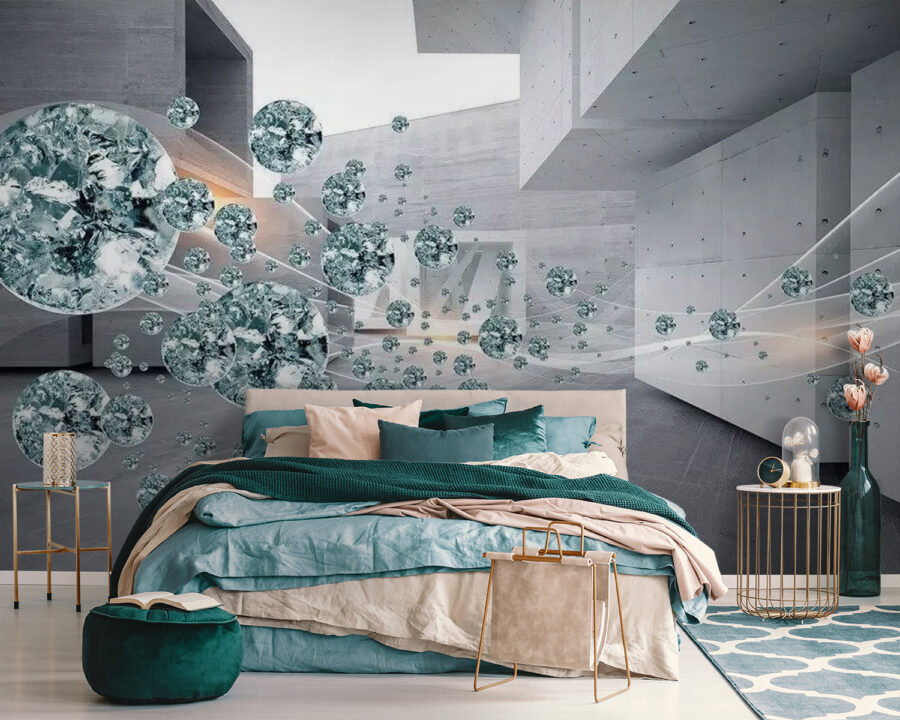 Grote diamanten cluster in een kamer