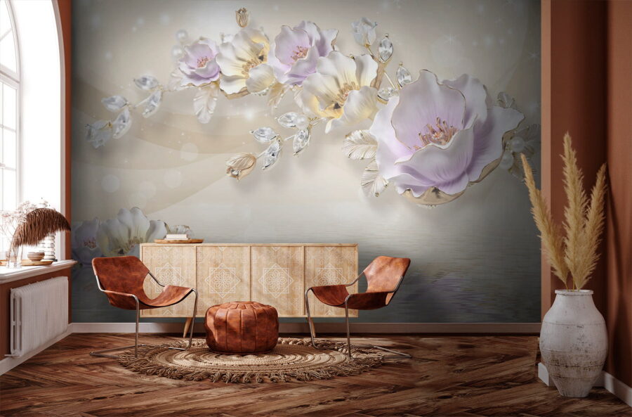 Delicate bloesems op rustige wateren