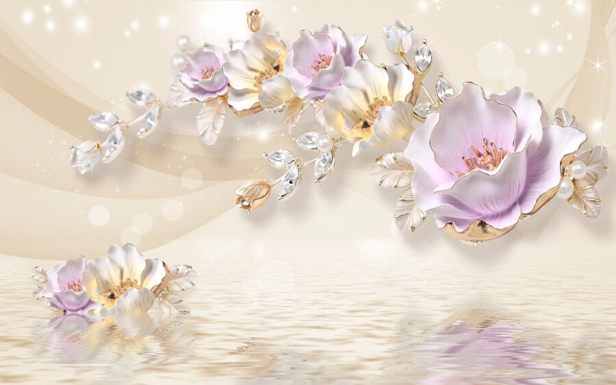 Delicate bloesems op rustige wateren
