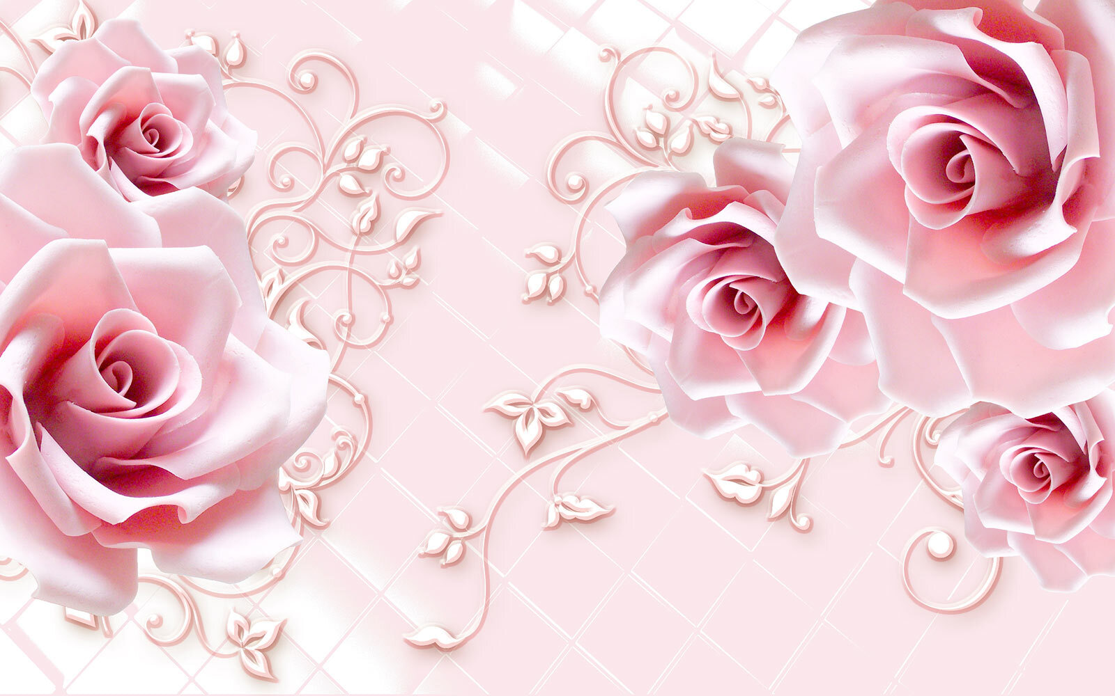 Delicate roses on a soft background Delicate roses on a soft background
