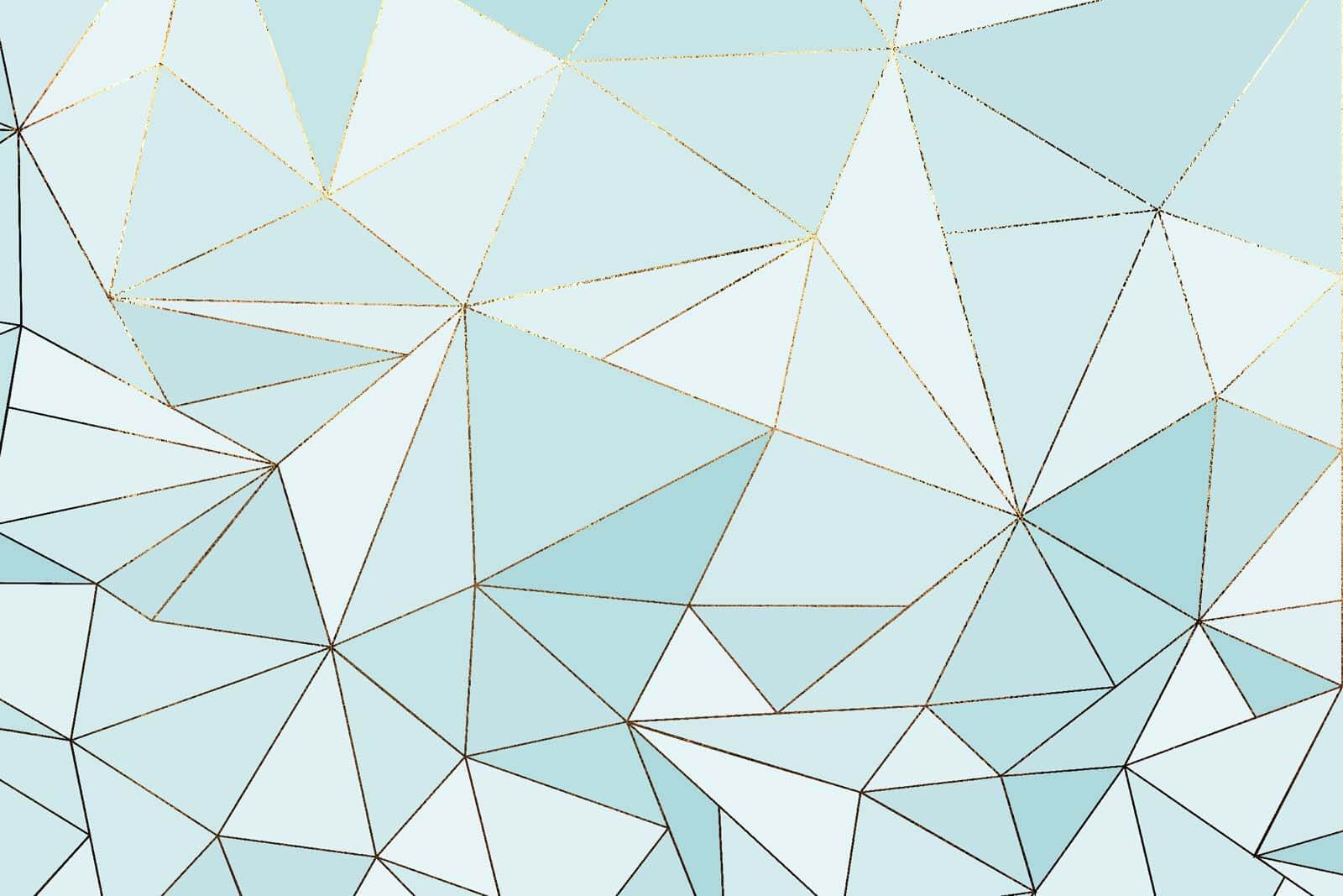 u46444p - Blauw en wit driehoekpatroon - tegory