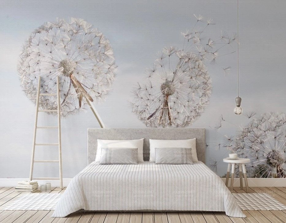 Group of dandelions with seeds Group of dandelions with seeds