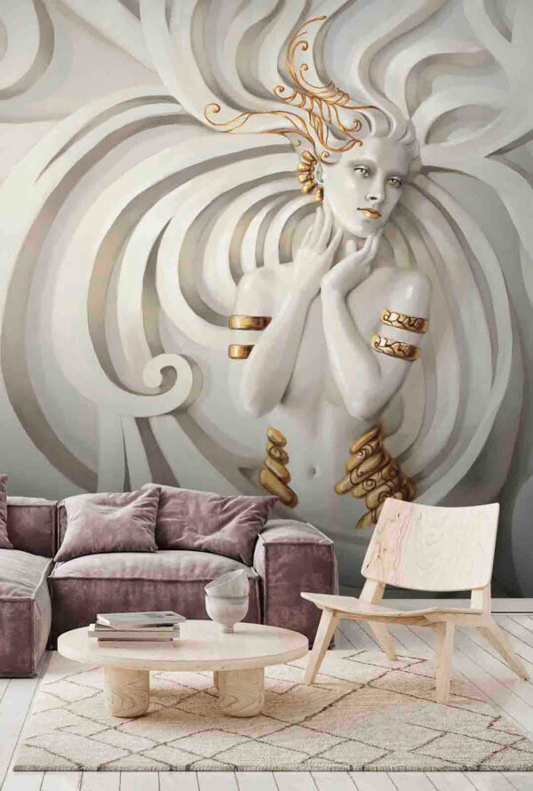 Wervelende elegantie in mythische omhelzing Wervelende elegantie in mythische omhelzing