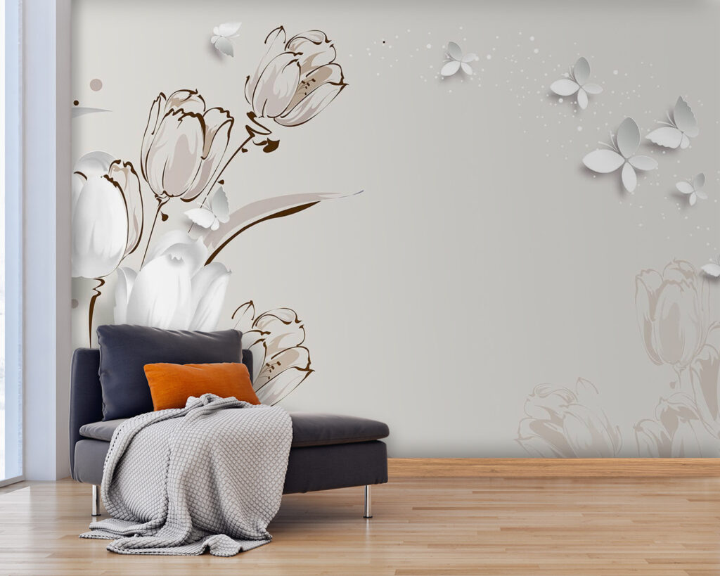 Witte tulpen en vlinders u42642pig25 1024x819 - Witte tulpen en vlinders - tegory
