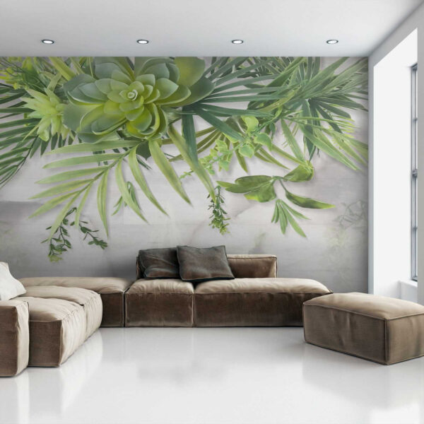 Groene plant met bladeren Groene plant met bladeren