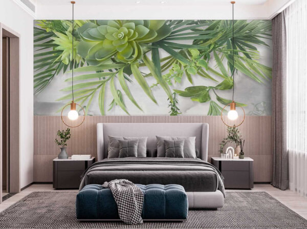 Groene plant met bladeren Groene plant met bladeren