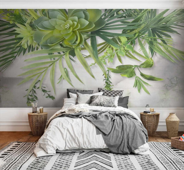 Groene plant met bladeren Groene plant met bladeren
