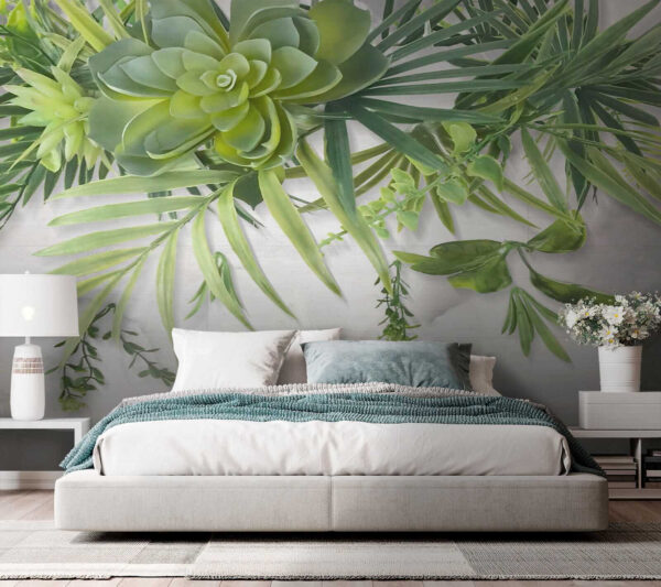 Groene plant met bladeren Groene plant met bladeren
