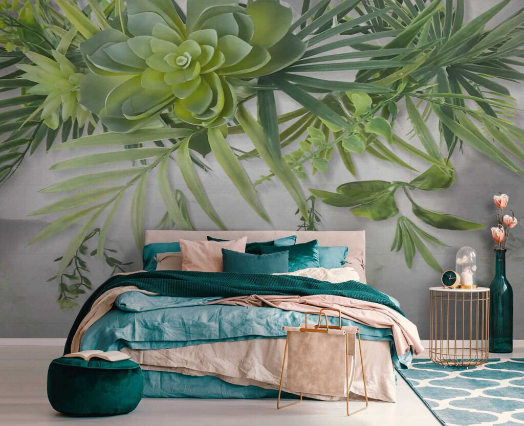 Green plant with leaves Green plant with leaves