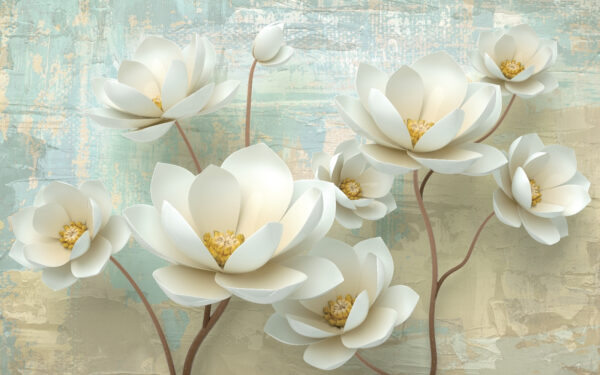 Groep witte bloemen Groep witte bloemen