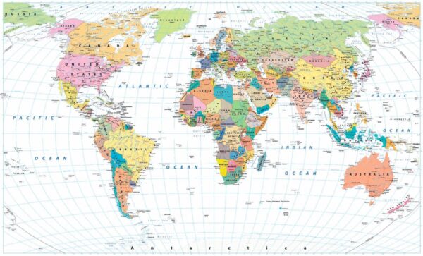 Kaart van de wereld Kaart van de wereld