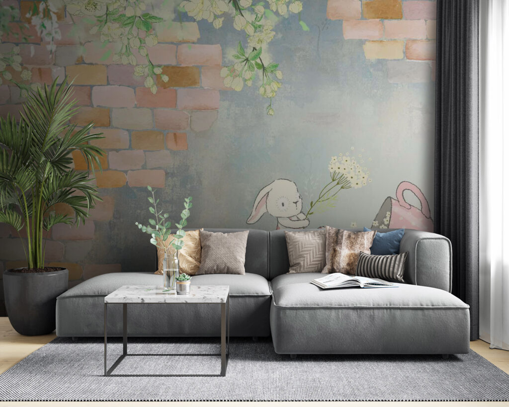 u38904pig53 1024x819 - Cartoon konijn en een huis met bloemen - tegory