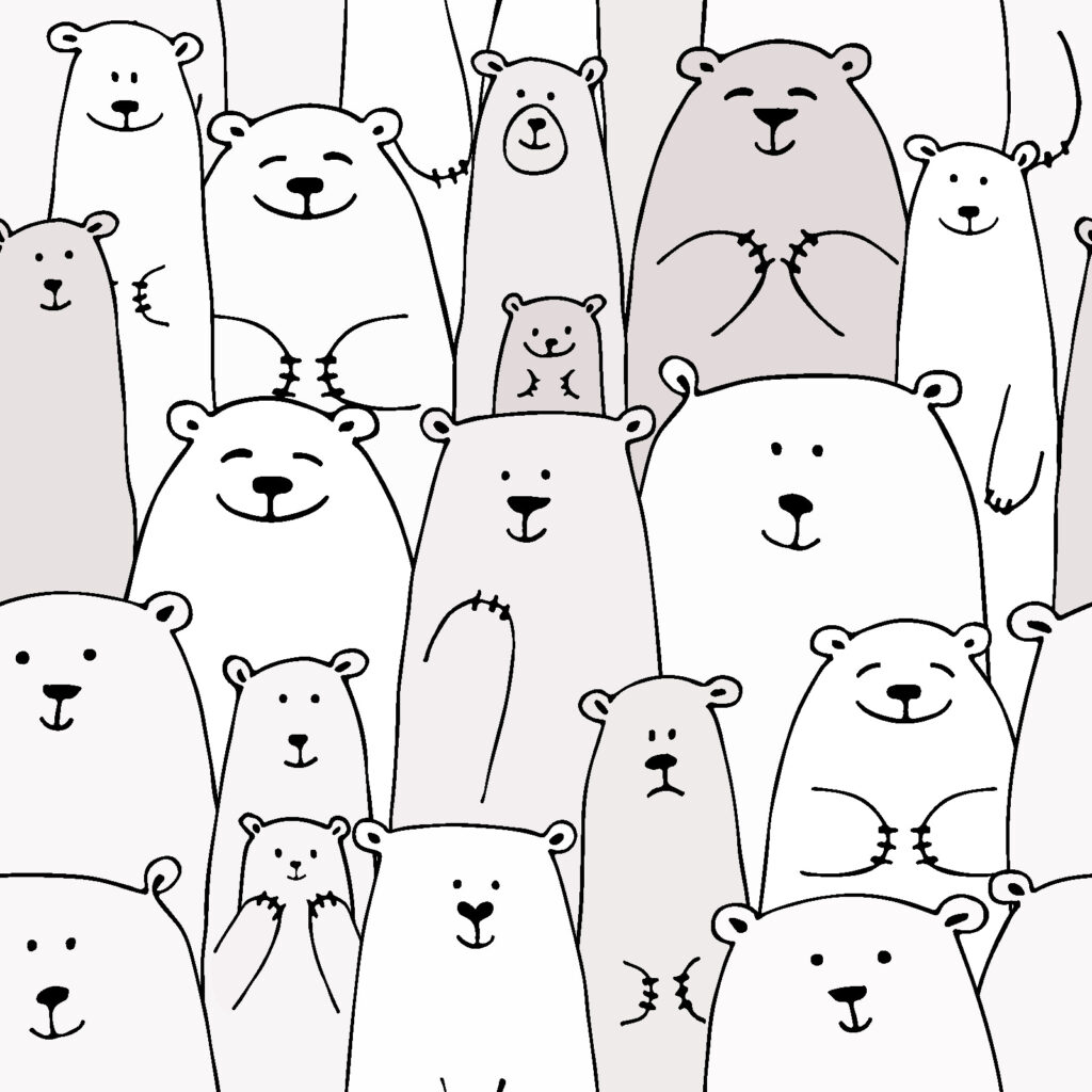 Groep witte beren Groep witte beren