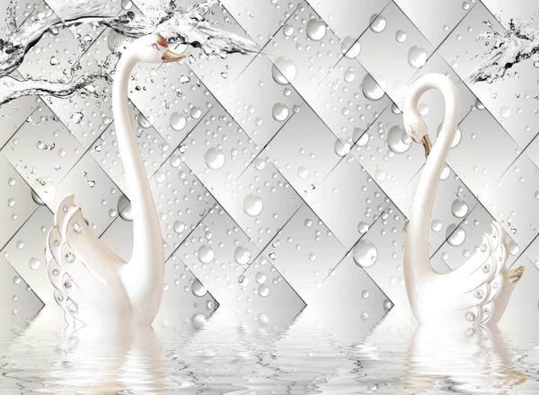 Witte zwanen in het water u37125p 600x440 - Witte zwanen in het water - tegory