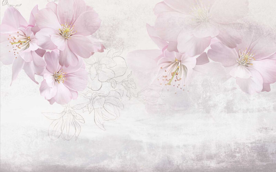 Delicate bloesems dansen in de wind