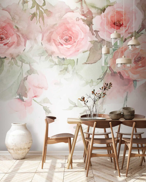 Groep roze bloemen Groep roze bloemen