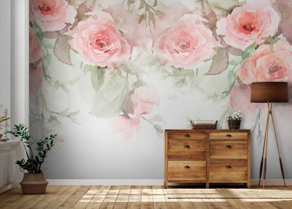 Groep roze bloemen Groep roze bloemen