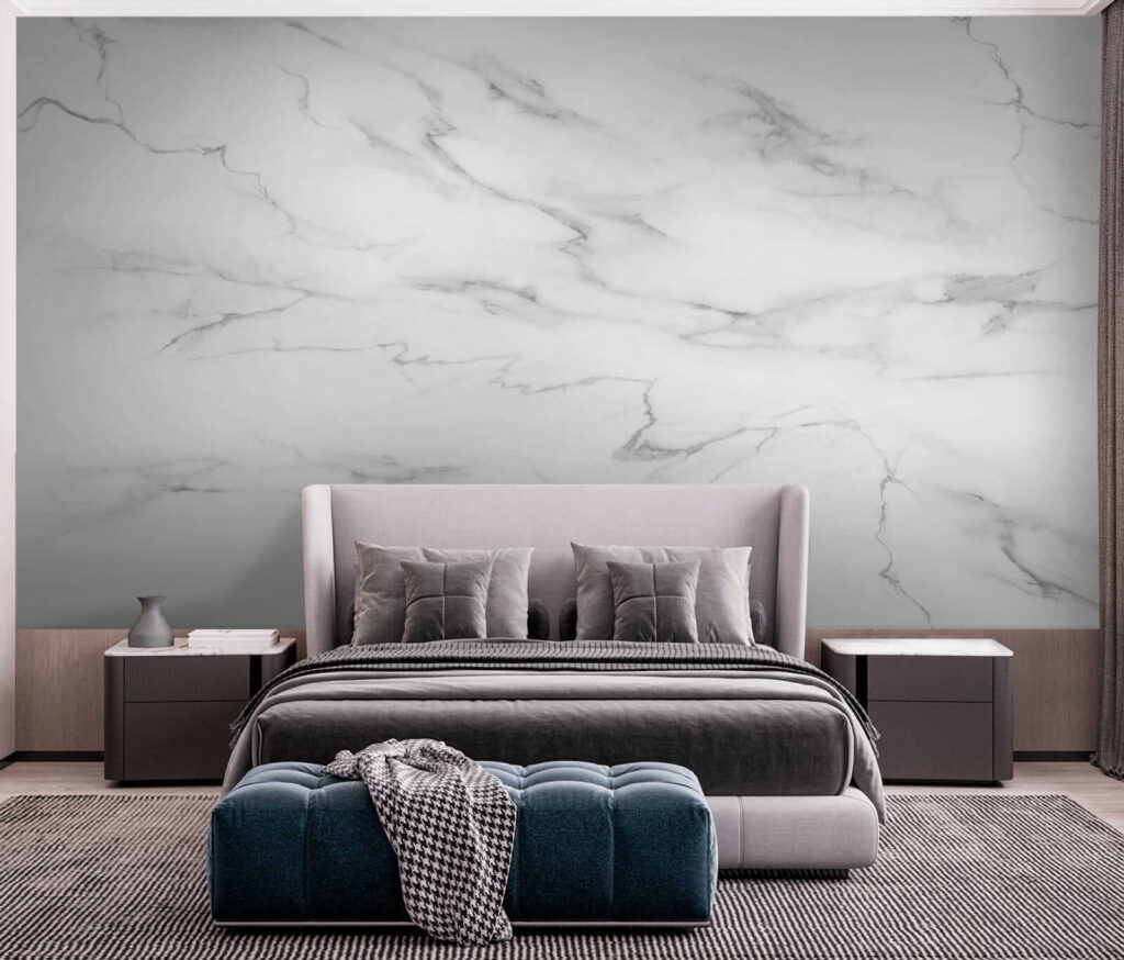 White marble with black veins White marble with black veins