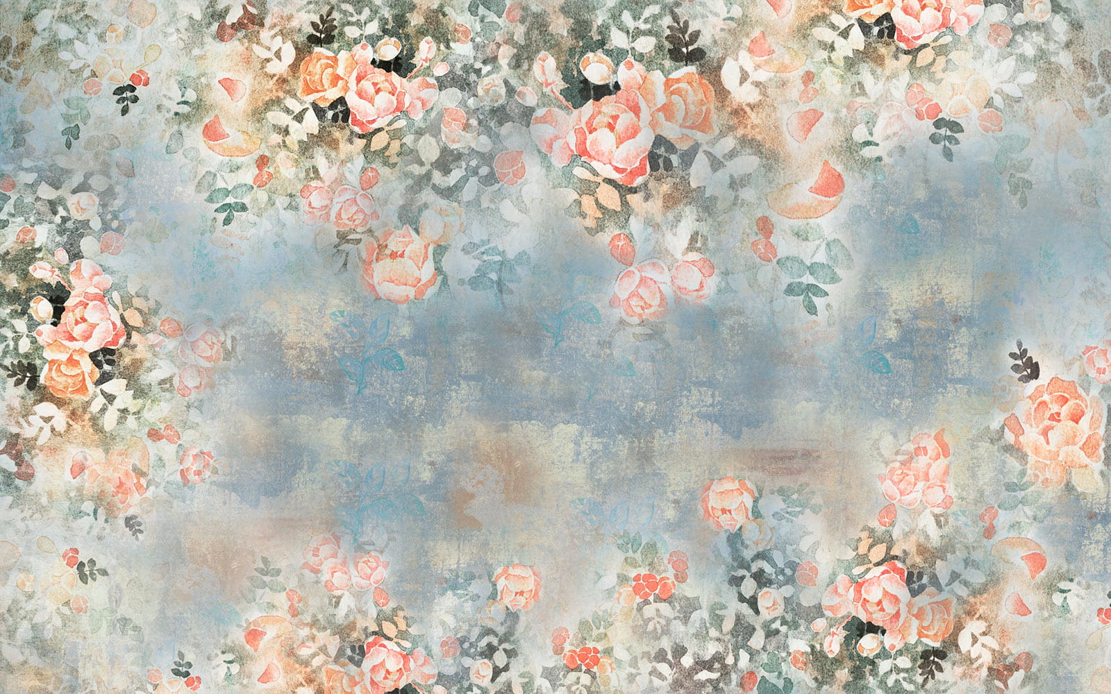 u33804p - Schilderij van bloemen en bladeren - tegory