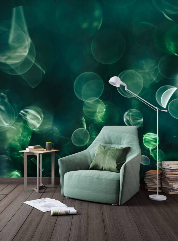Wazig beeld van groene en witte cirkels u33526pig1m 600x814 - Wazig beeld van groene en witte cirkels - tegory