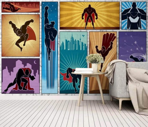 Verzameling superheldenposters Verzameling superheldenposters